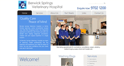 Desktop Screenshot of berwickspringsvet.com.au